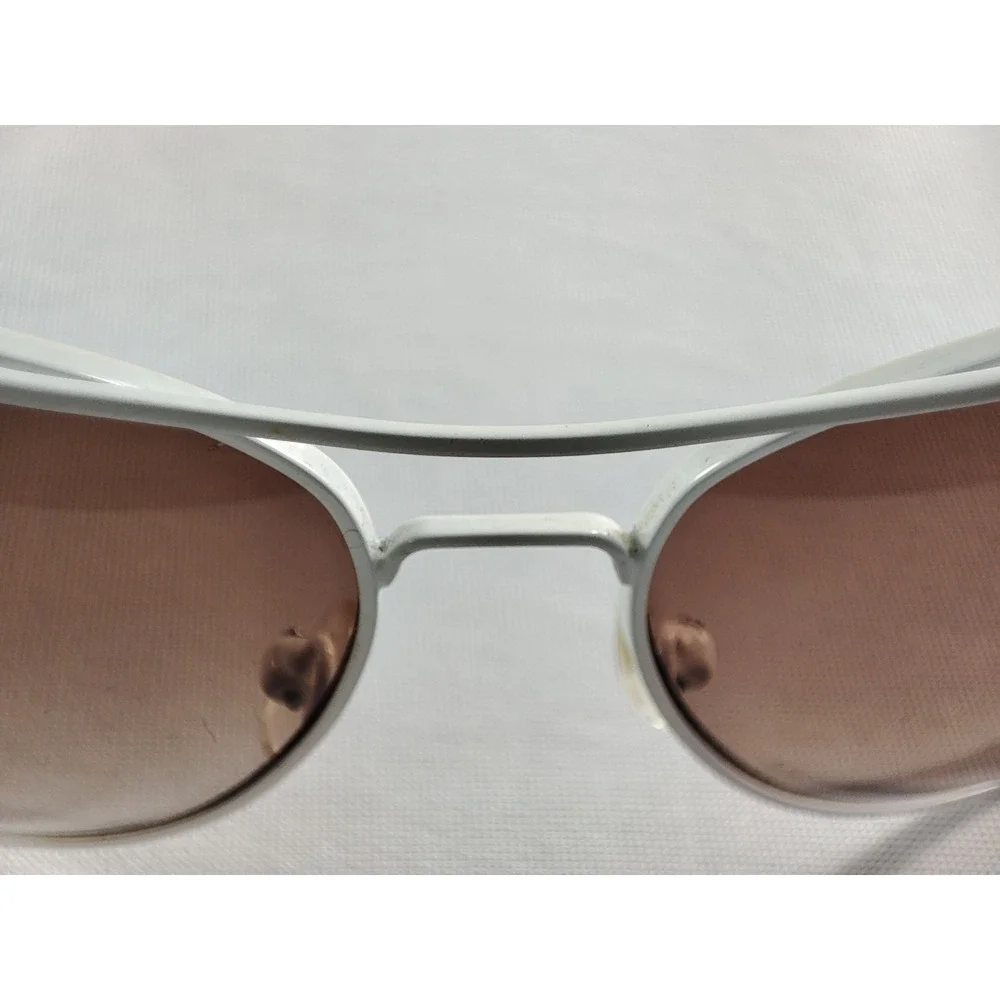 Armani Exchange AX 2038/S White Aviator Sunglasses‎ Brown Gradient Lenses 58-14